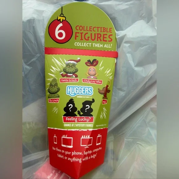 Set of 4 - The Grinch Phone Huggers Decorative Mini Figure Blind Box. NEW SEALED - Picture 3 of 6
